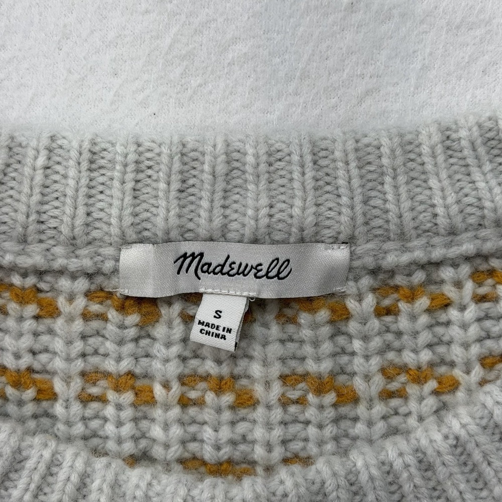 Madewell S Womens Wool Alpaca Pullover Sweater Knit Boho Granola Outdoor - Picture 6 of 9
